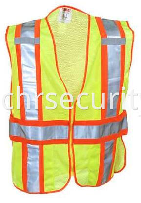 Unisex Lime Green High-Visibility Adjustable Safety Vest (1)
